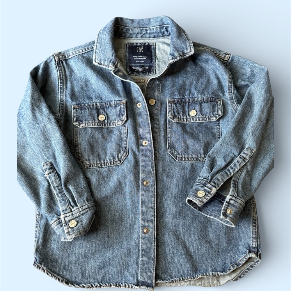 GAP Teen Blue Denim Jacket Size 8